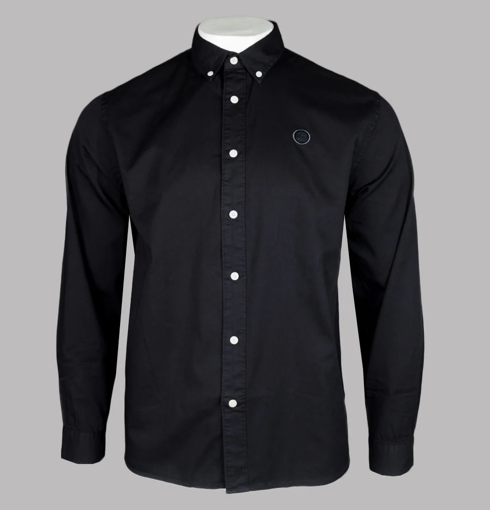 Pretty Green LS Rohini Shirt Black