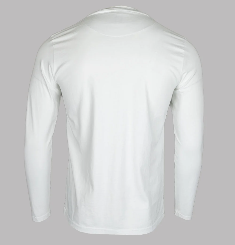 Pretty Green Mitchell LS T-Shirt White - Image 2