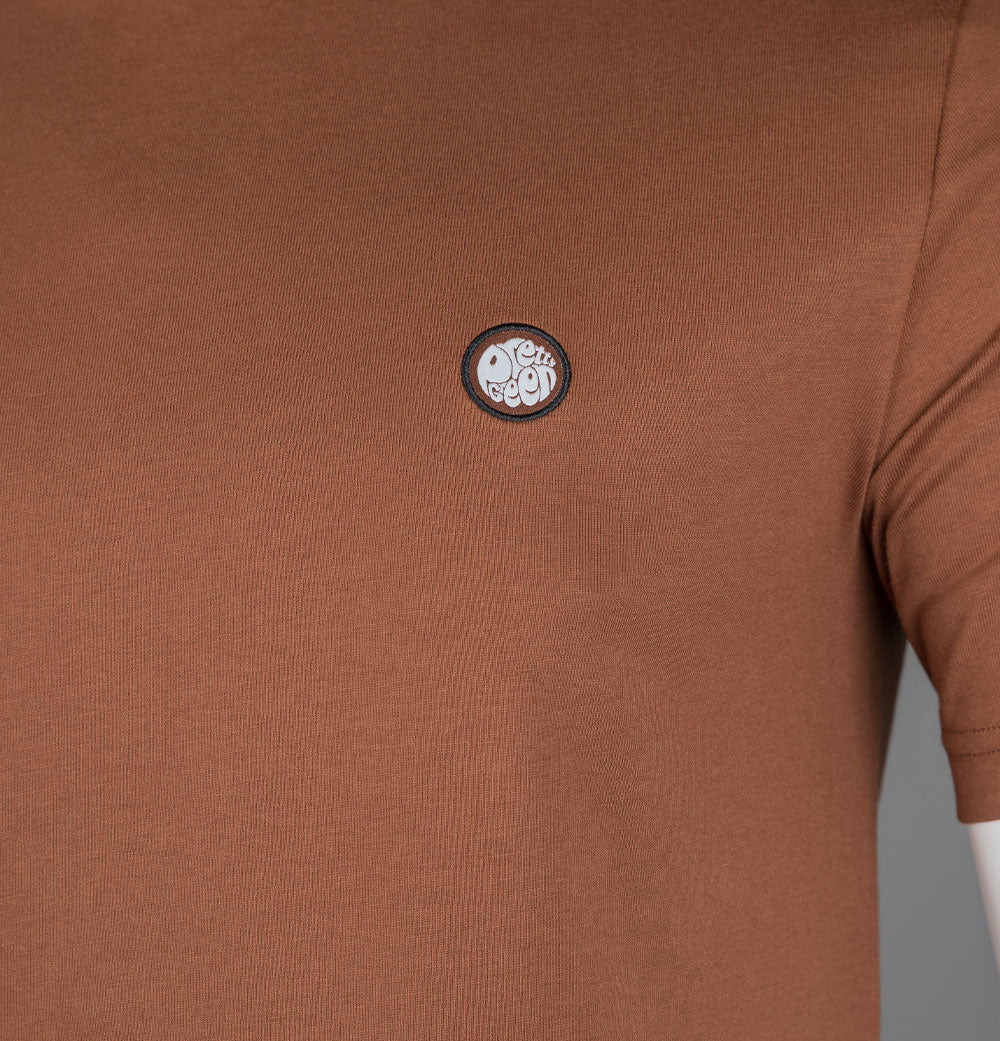 Pretty Green Mitchell T-Shirt Brown - Image 4