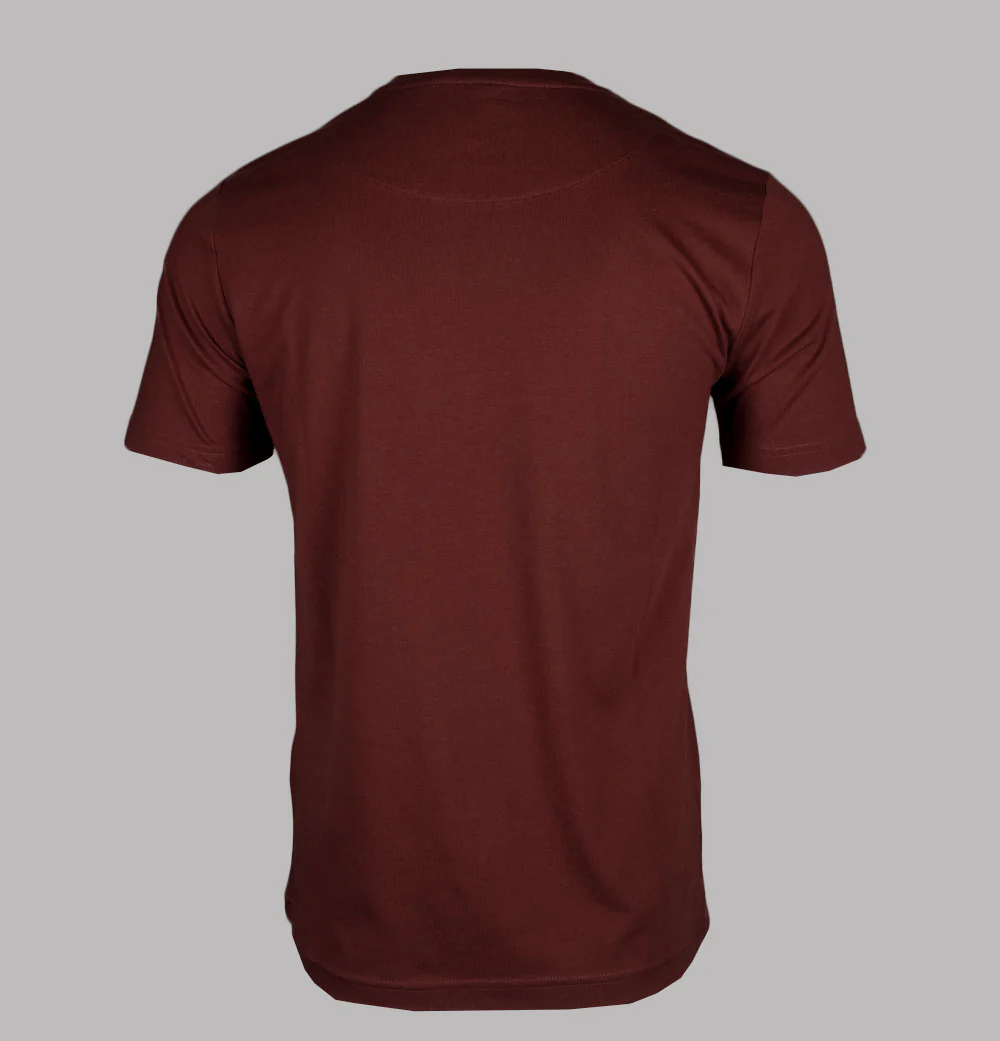 Pretty Green Mitchell T-Shirt Dark Burgundy - Image 2