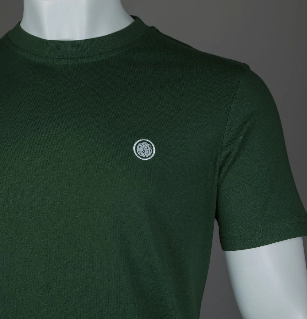 Pretty Green Mitchell T-Shirt Forest Green - Image 3