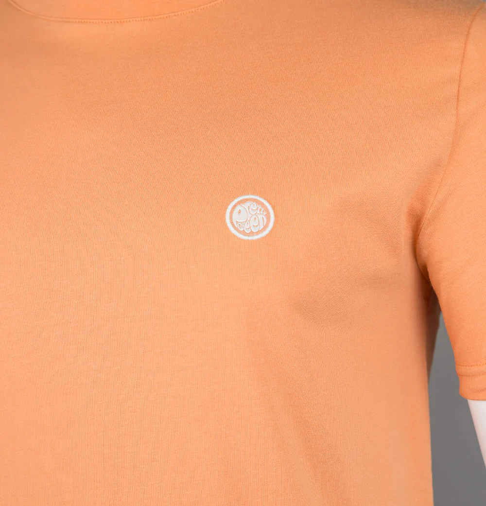 Pretty Green Mitchell T-Shirt Orange - Image 3
