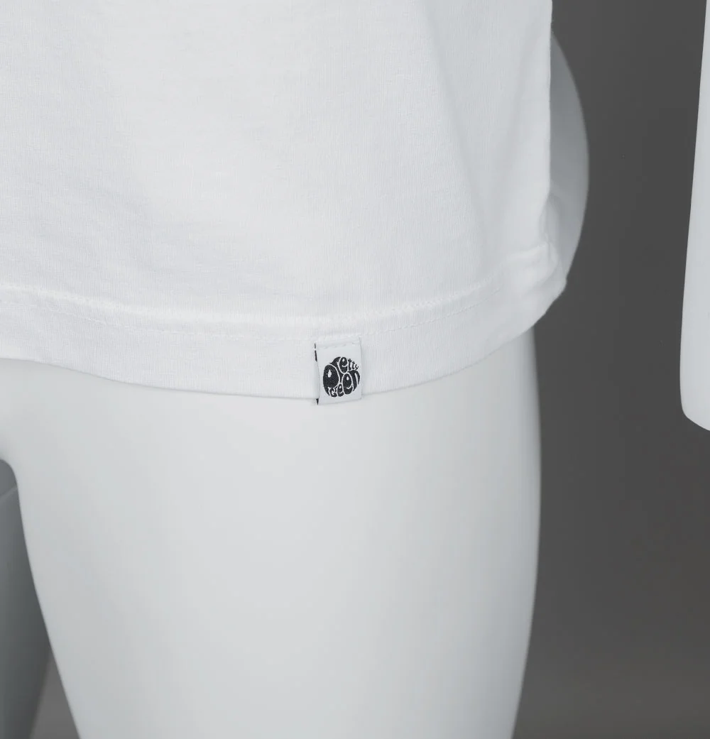 Pretty Green Mystic Paisley Logo T-Shirt White - Image 4
