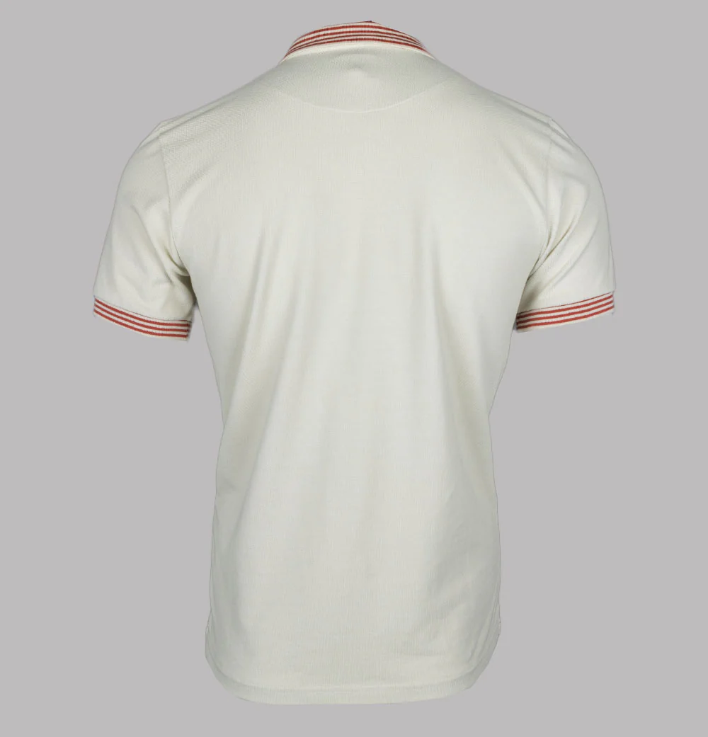 Pretty Green Orion Stripe Collar Polo Stone - Image 2