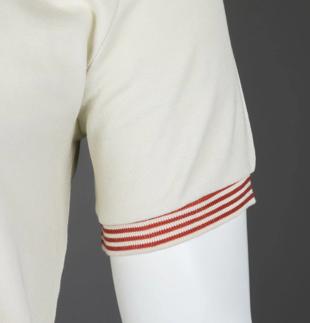 Pretty Green Orion Stripe Collar Polo Stone - Image 5
