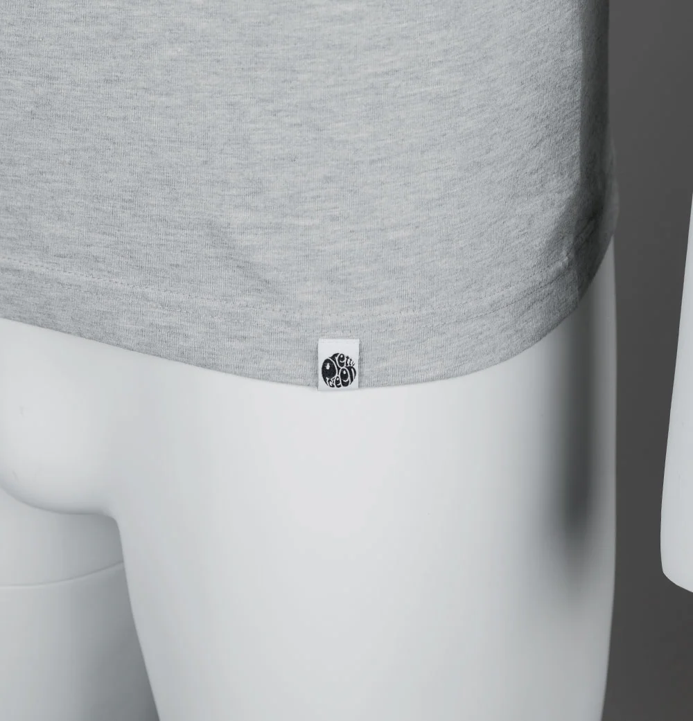 Pretty Green Pilton Crowd T-Shirt Grey Marl - Image 4