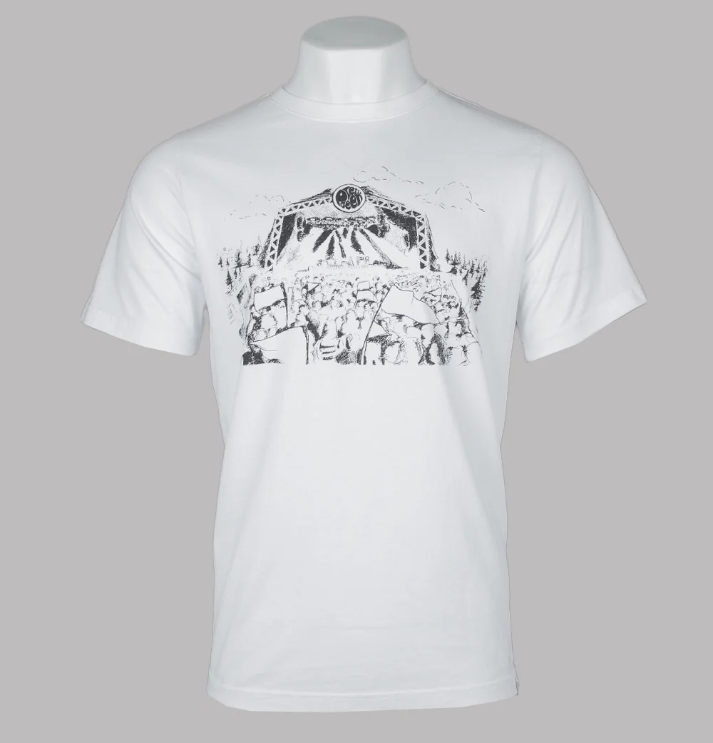 Pretty Green Pilton Crowd T-Shirt White