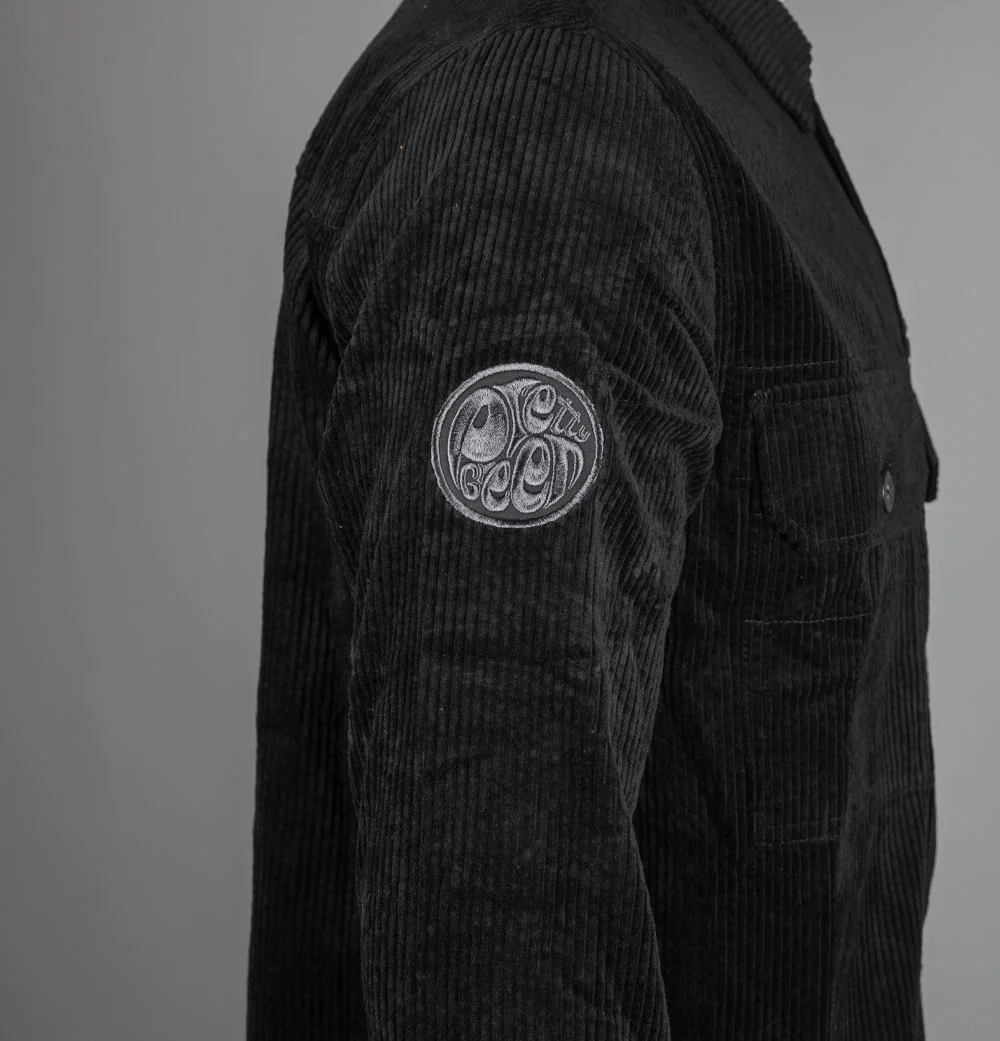 Pretty Green Reed Corduroy Overshirt Black - Image 5