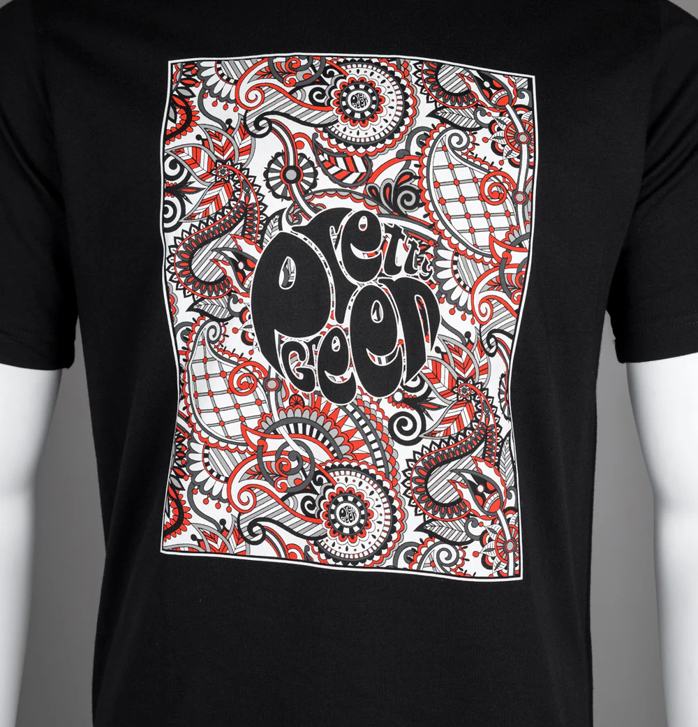 Pretty Green Resonance Box Logo T-Shirt Black - Image 3