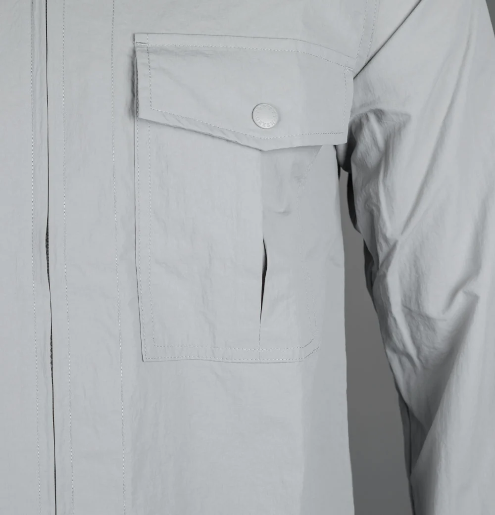 Pretty Green Ridley Overshirt Grey - Image 3