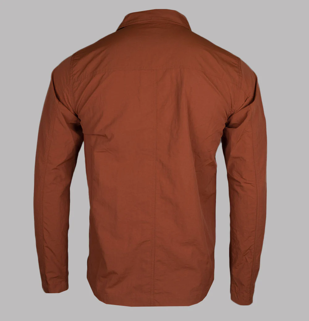 Pretty Green Ridley Overshirt Orange - Image 2
