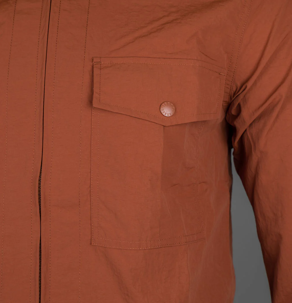 Pretty Green Ridley Overshirt Orange - Image 4