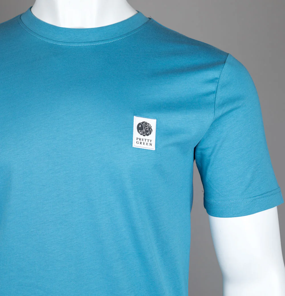 Pretty Green Sinclair T-Shirt Blue - Image 3