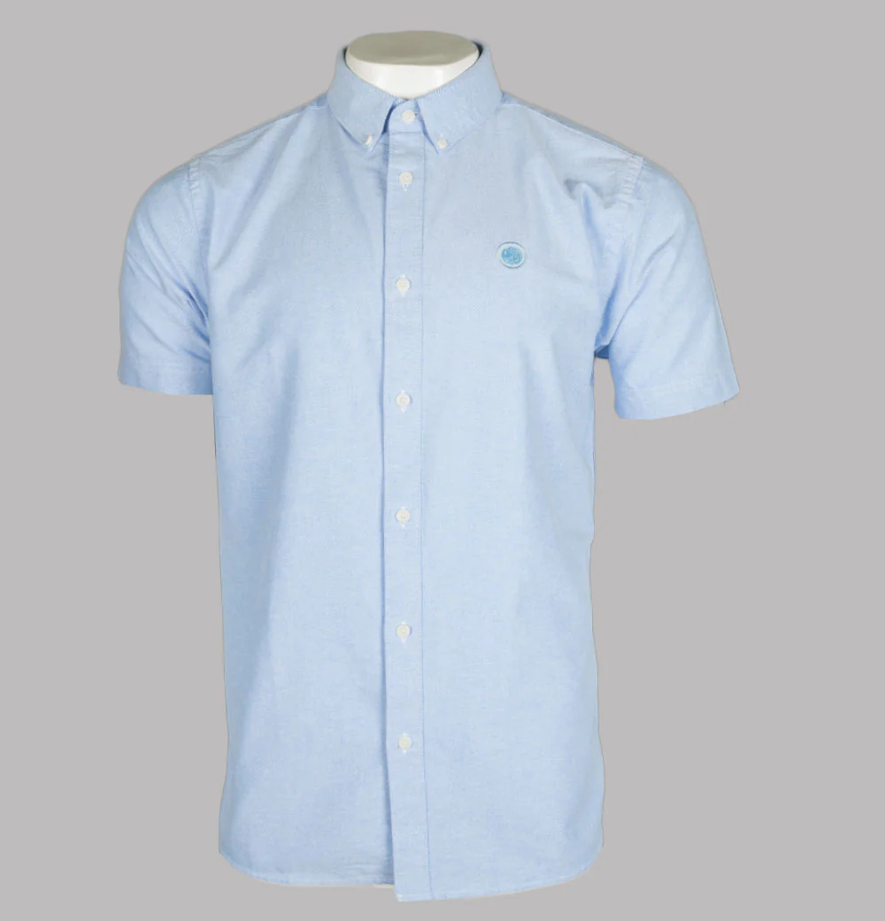Pretty Green SS Oxford Shirt Blue