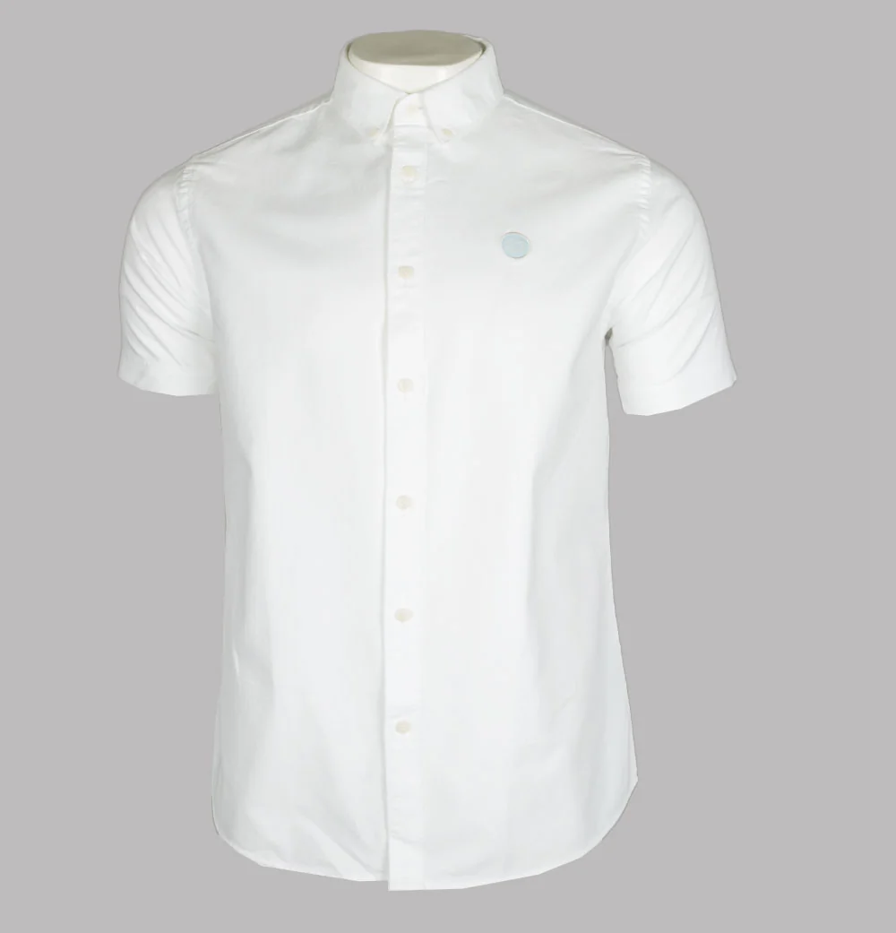 Pretty Green SS Oxford Shirt White