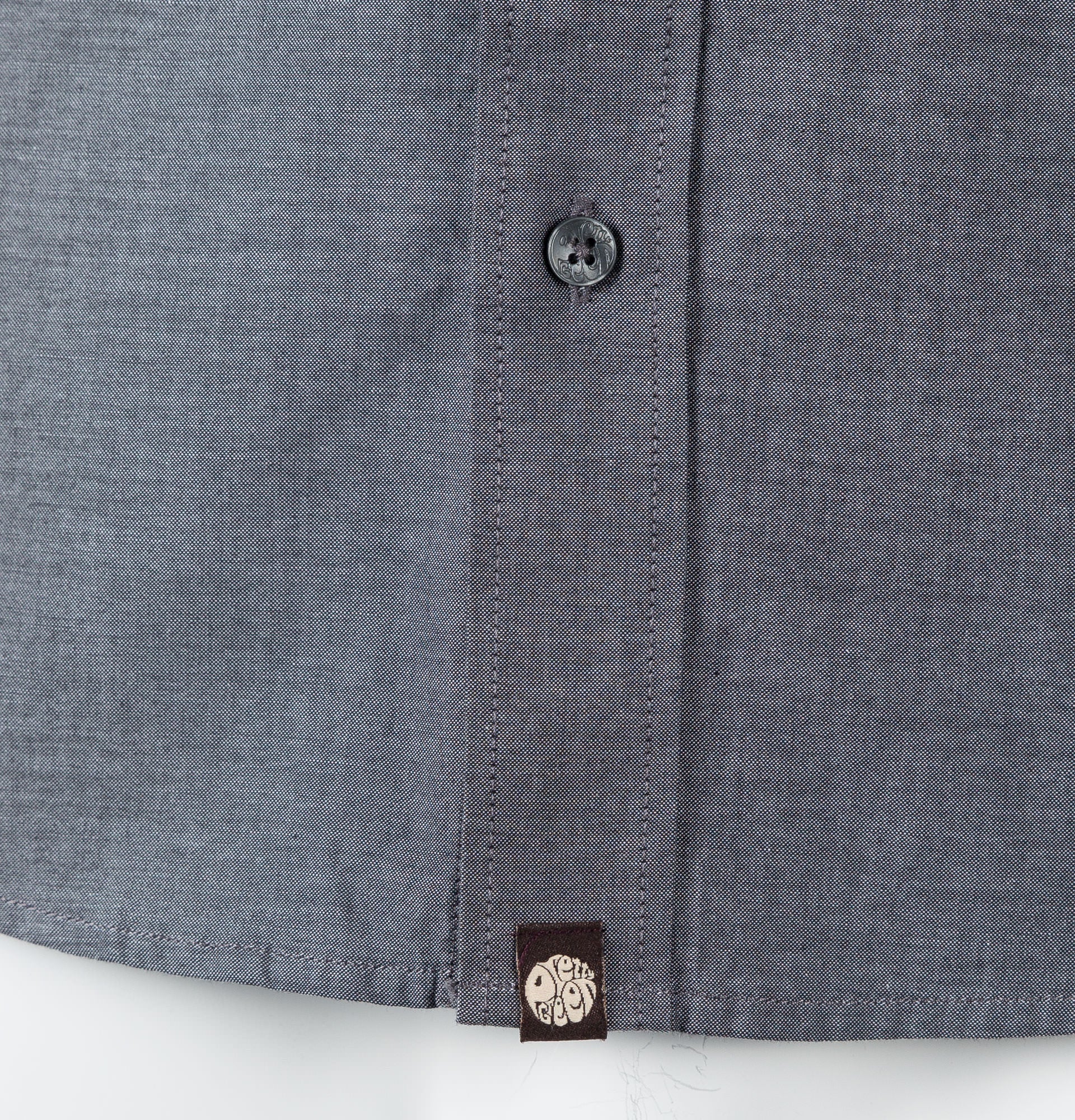 Pretty Green Sterling L/S Oxford Shirt Black - Image 5