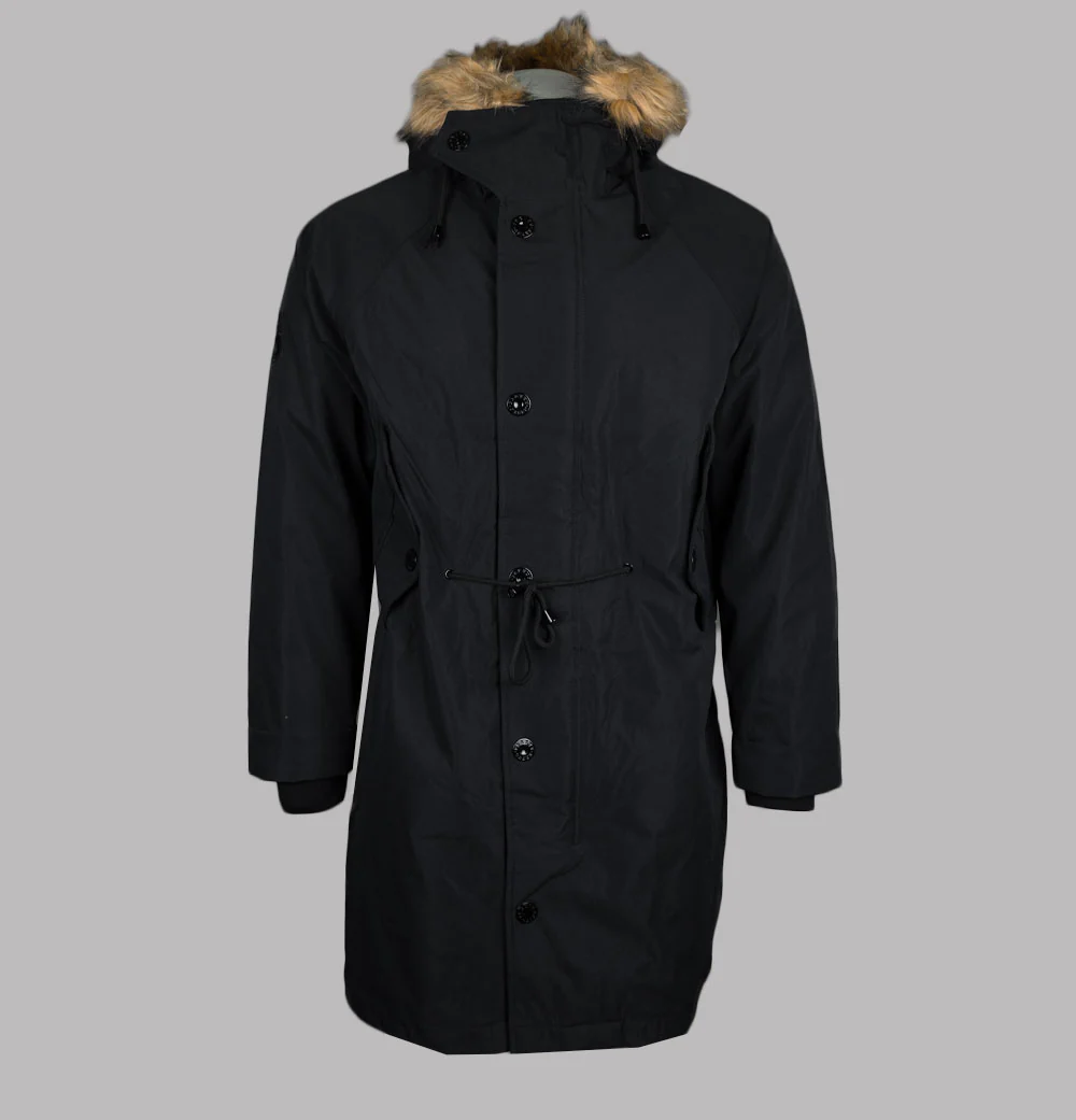 Pretty Green Summit Parka Black
