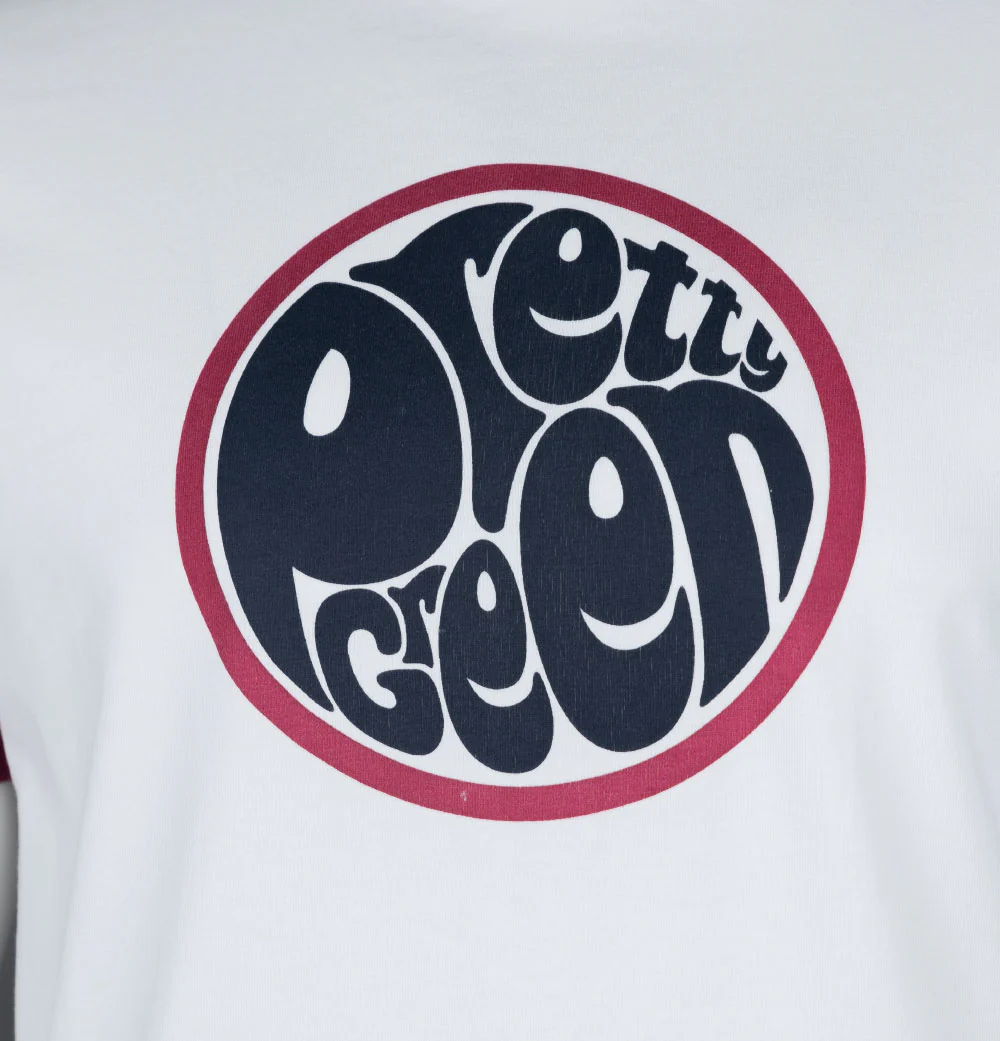 Pretty Green Tilby Logo Print T-Shirt White - Image 3