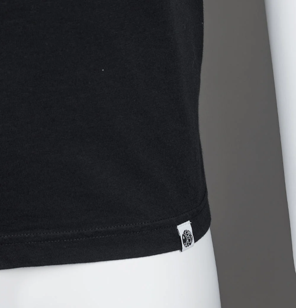 Pretty Green Wonderwall Paisley Print Logo T-Shirt Black - Image 4
