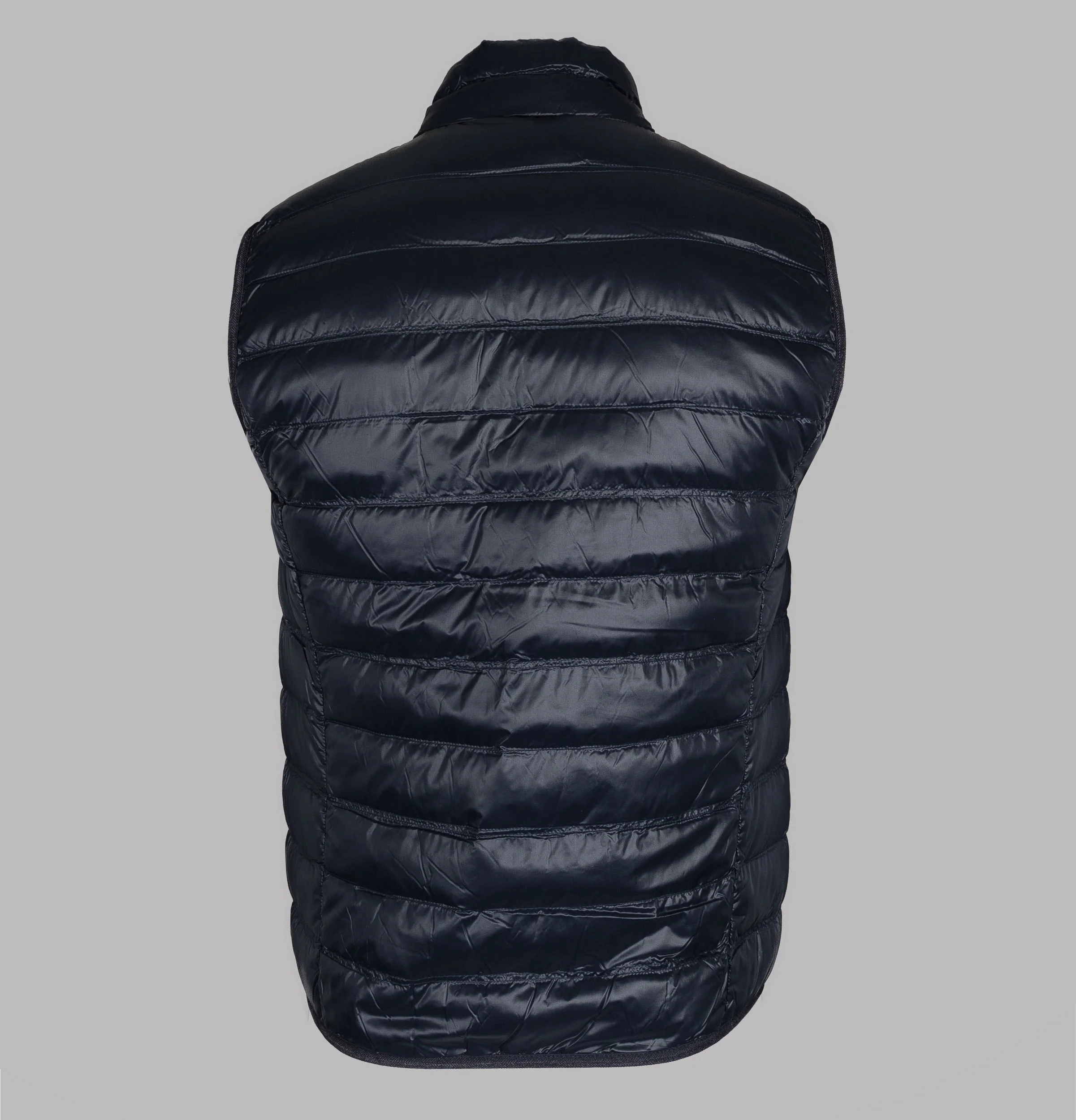 EA7 Quilted Down Gilet Night Blue - Image 2