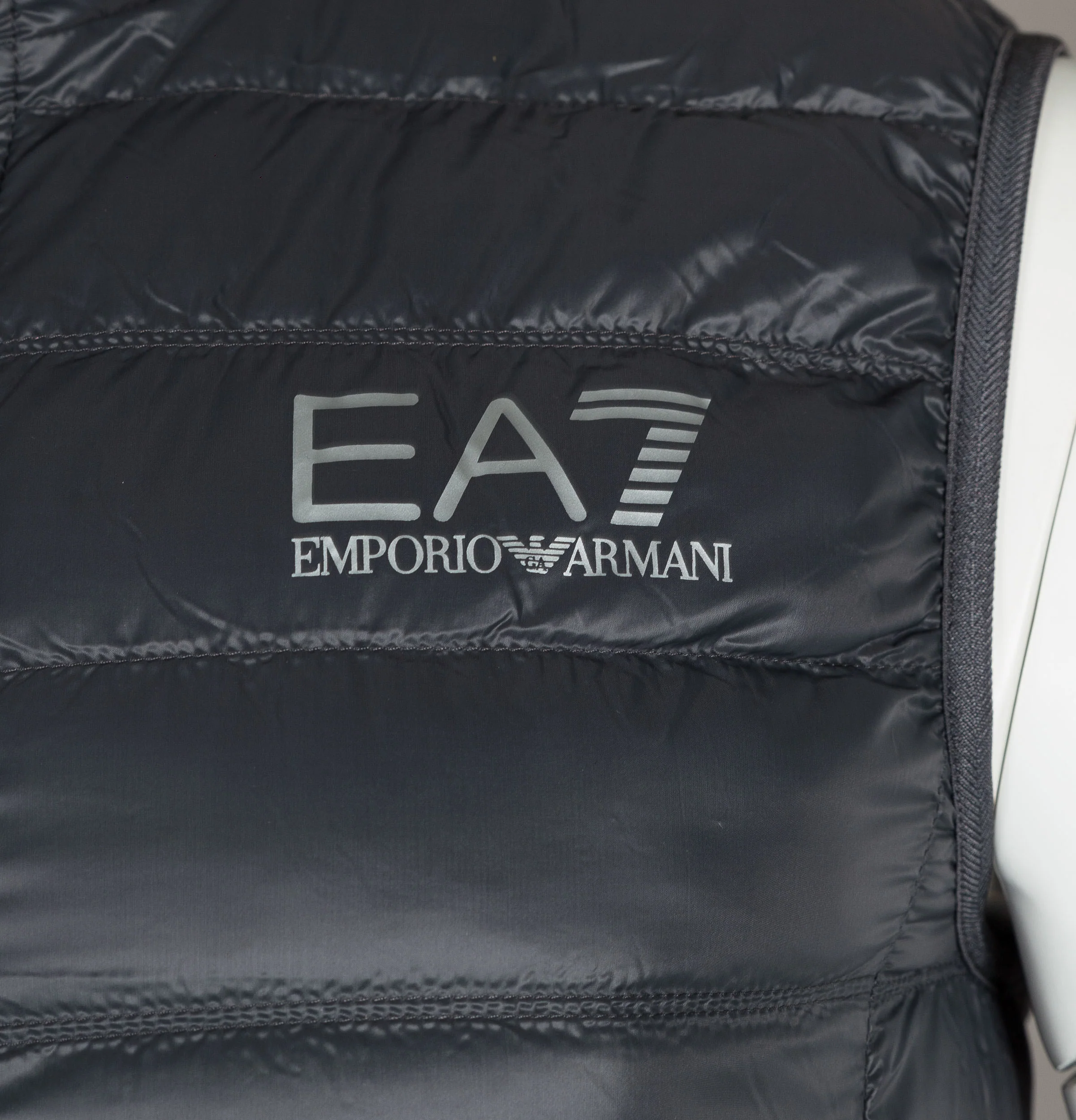 EA7 Quilted Down Gilet Anthracite - Image 4