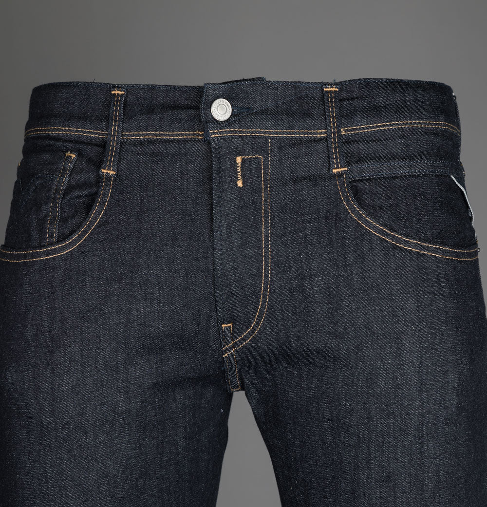 Replay Anbass Slim Fit Hyperflex Re-Used Jeans Indigo - Image 4