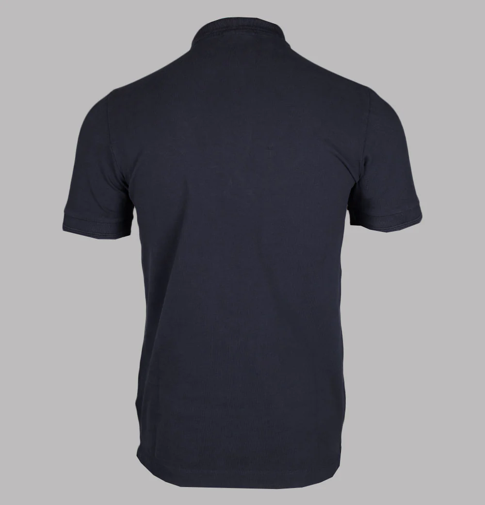 Replay Cotton Pique Polo Shirt Navy - Image 2
