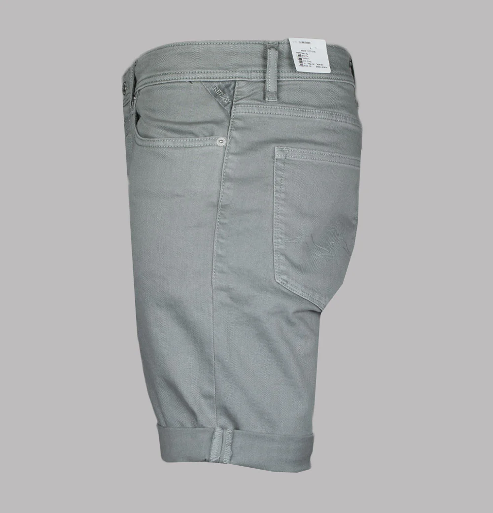 Replay RBJ.981 Tapered Fit Denim Shorts Dim Grey - Image 3