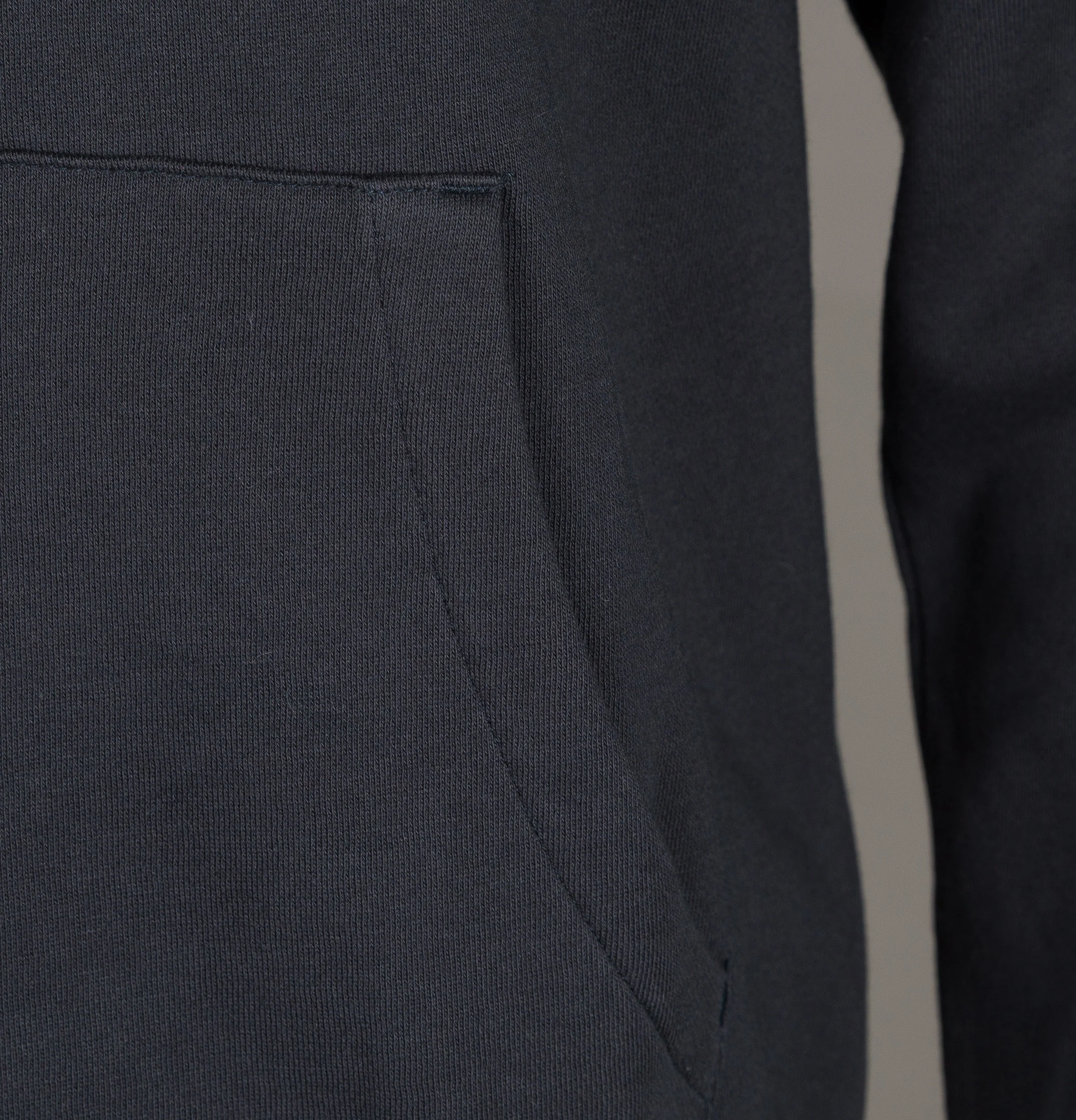 EA7 Rubber Box Logo Hooded Sweatshirt Night Blue - Image 4