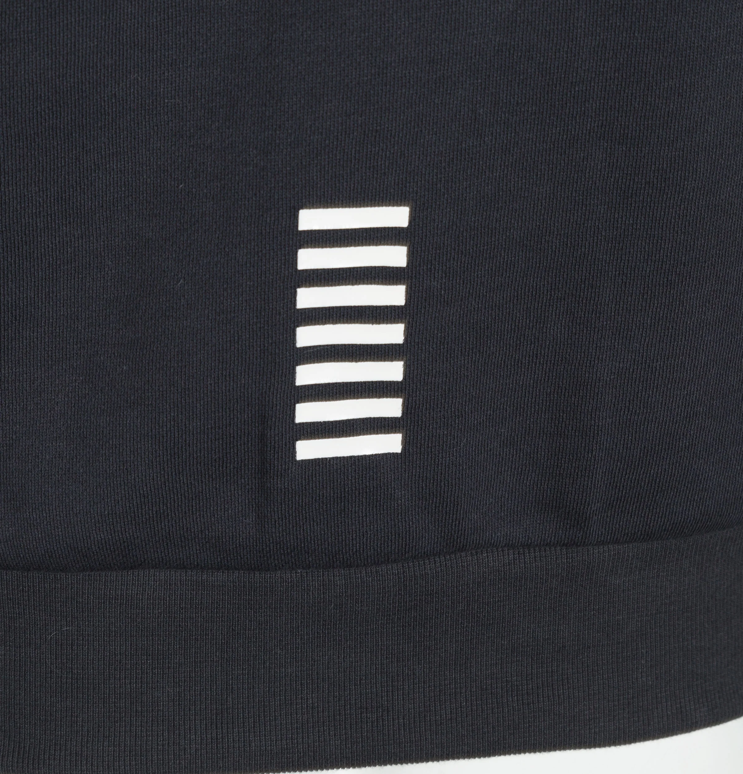 EA7 Rubber Box Logo Hooded Sweatshirt Night Blue - Image 5