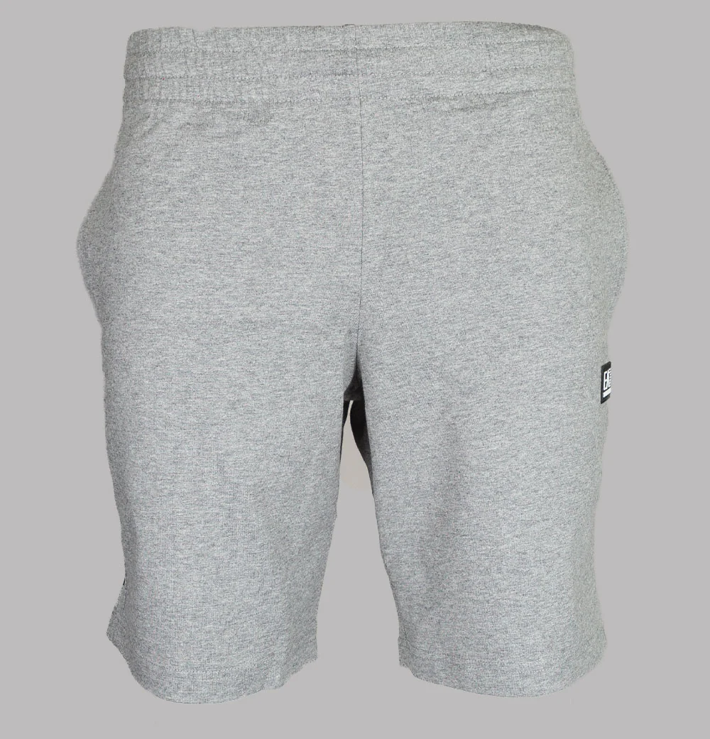 EA7 Rubber Box Logo Jogger Shorts Medium Grey