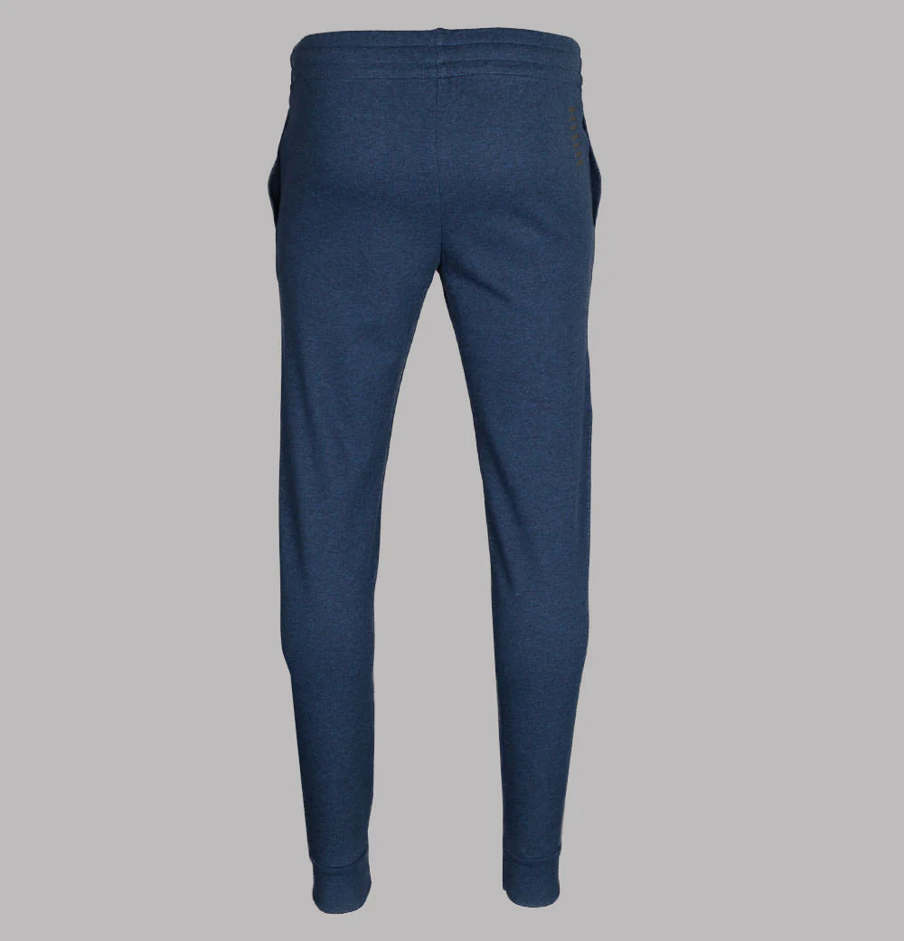 EA7 Rubber Box Logo Joggers Blue Melange - Image 3