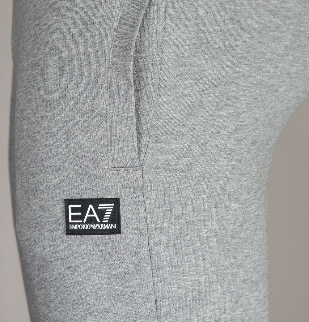 EA7 Rubber Box Logo Joggers Grey - Image 4