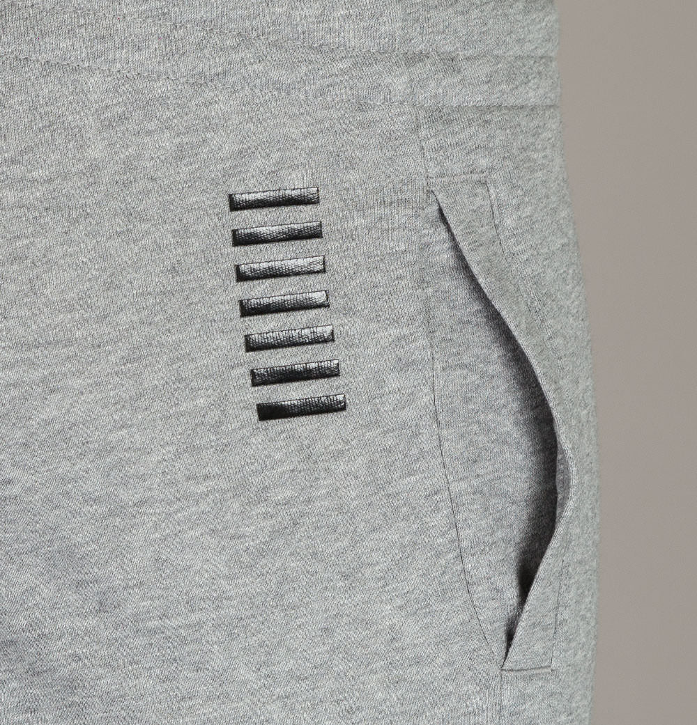 EA7 Rubber Box Logo Joggers Grey - Image 5
