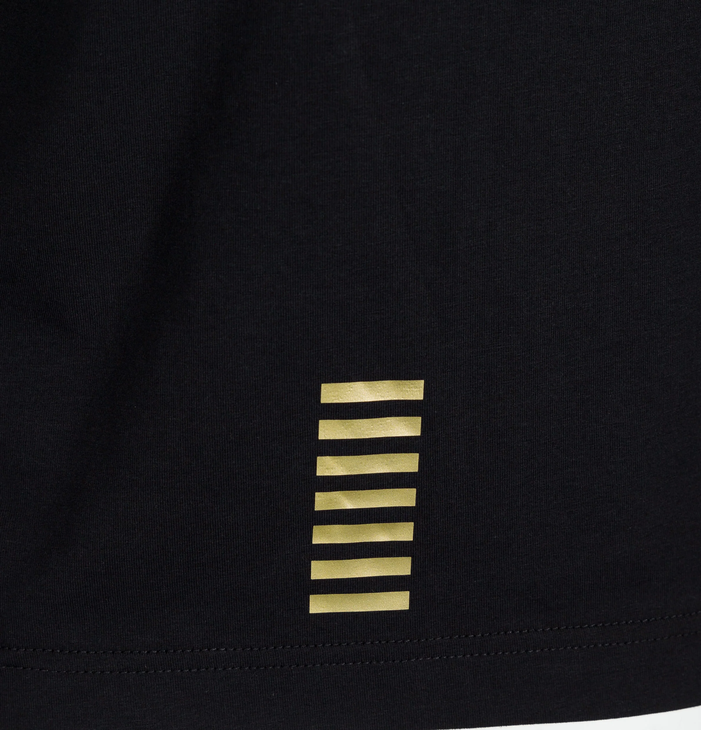 EA7 S/S Jersey Polo Shirt Black/Gold - Image 5