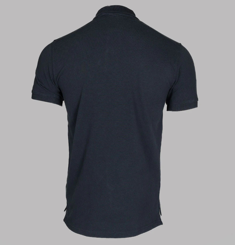 Ma.Strum S/S Pique Polo Shirt Dark Navy - Image 2