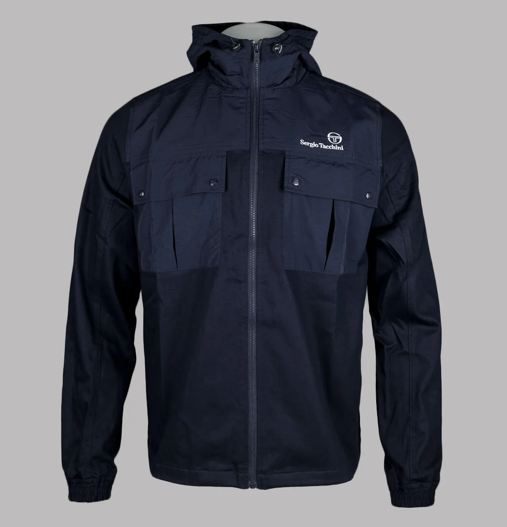 Sergio Tacchini Calisti Hooded Jacket Maritime Blue