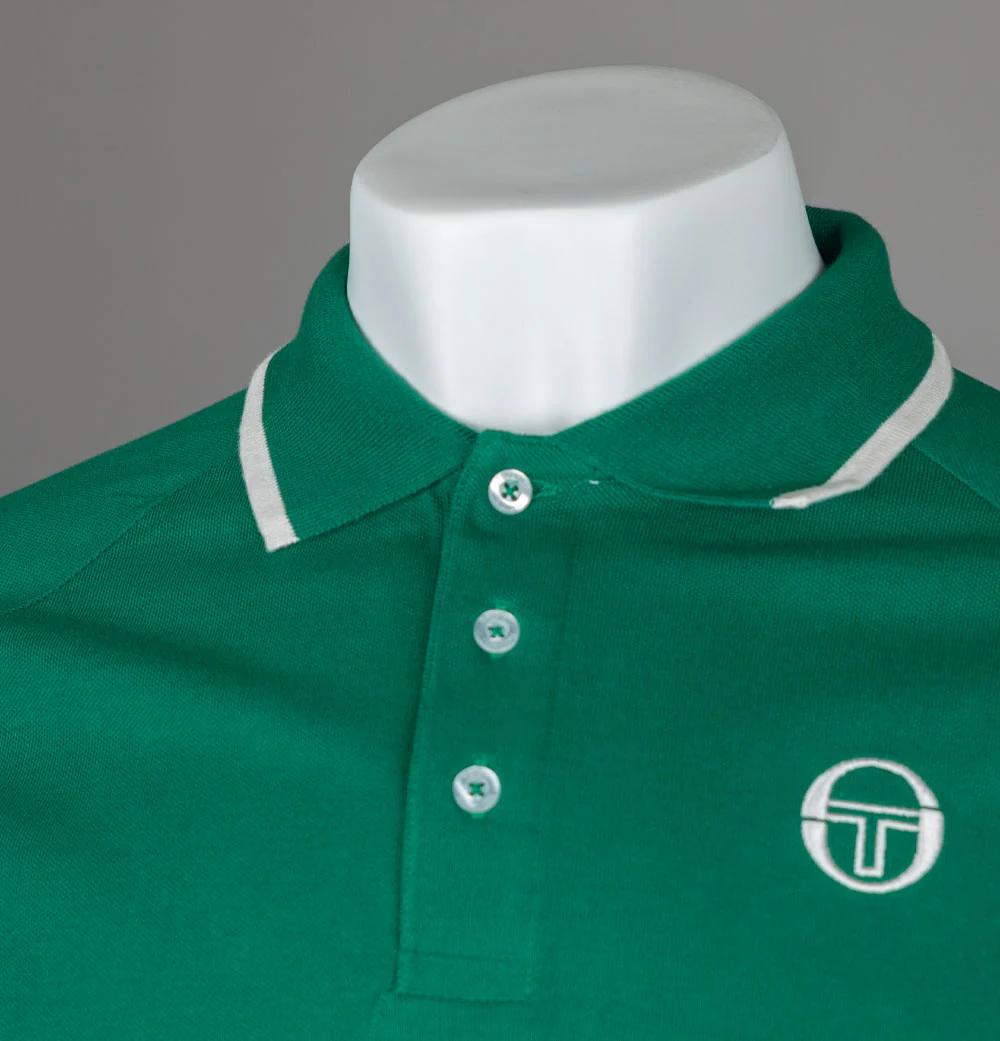Sergio Tacchini Cambio Polo Shirt Evergreen/Humus - Image 3