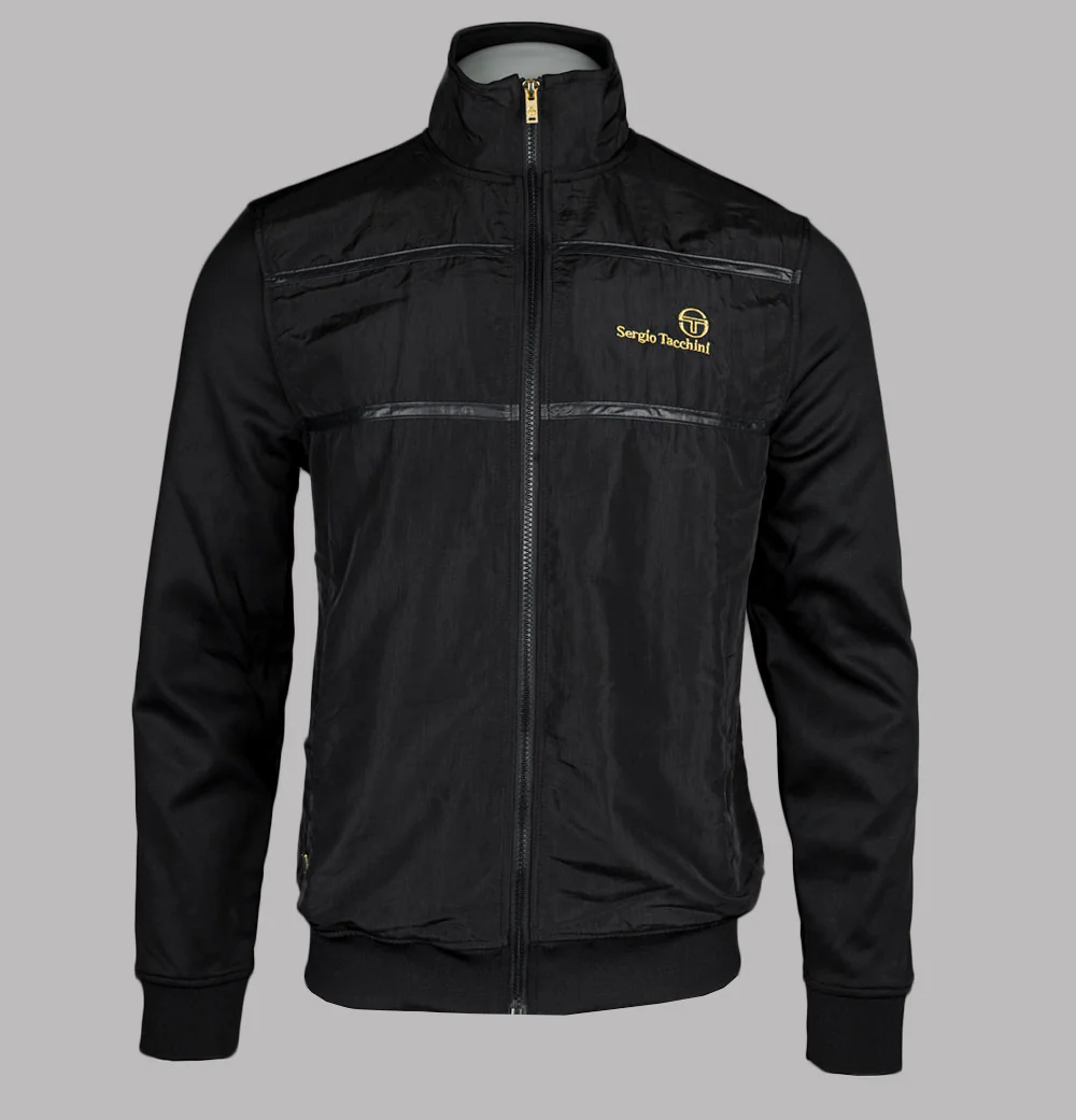 Sergio Tacchini Moda Milano Cassio Tracksuit Top Black