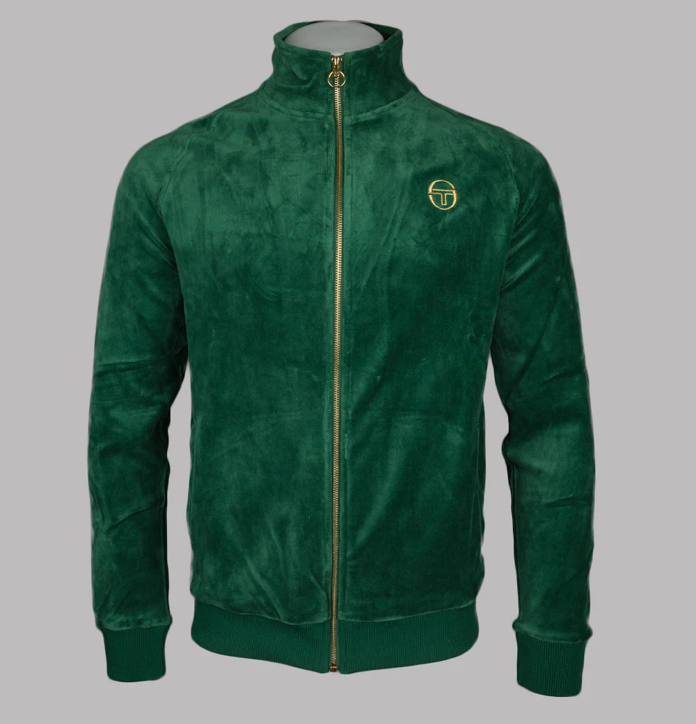 Sergio Tacchini Court Velour Track Top Eden/Rhubarb