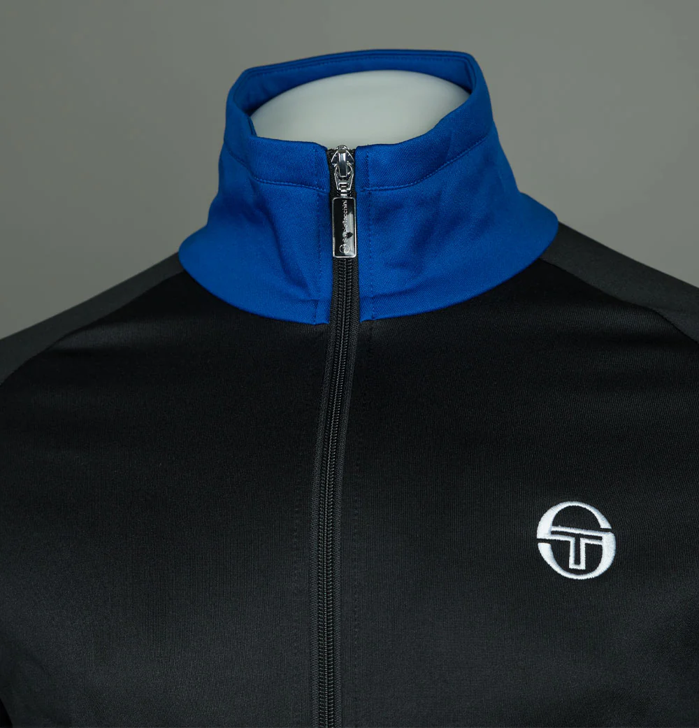 Sergio Tacchini Dallas Tracksuit Top Black/Surf The Web - Image 3