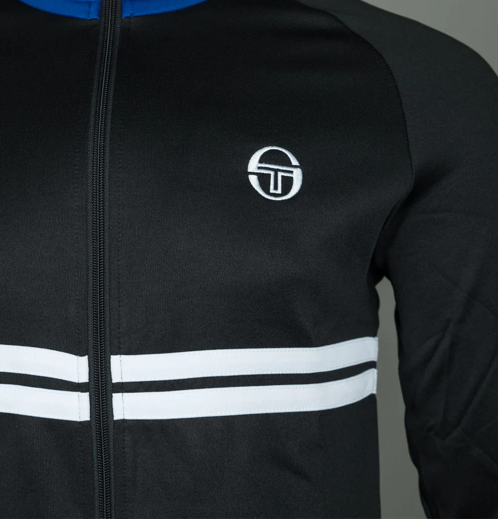 Sergio Tacchini Dallas Tracksuit Top Black/Surf The Web - Image 4