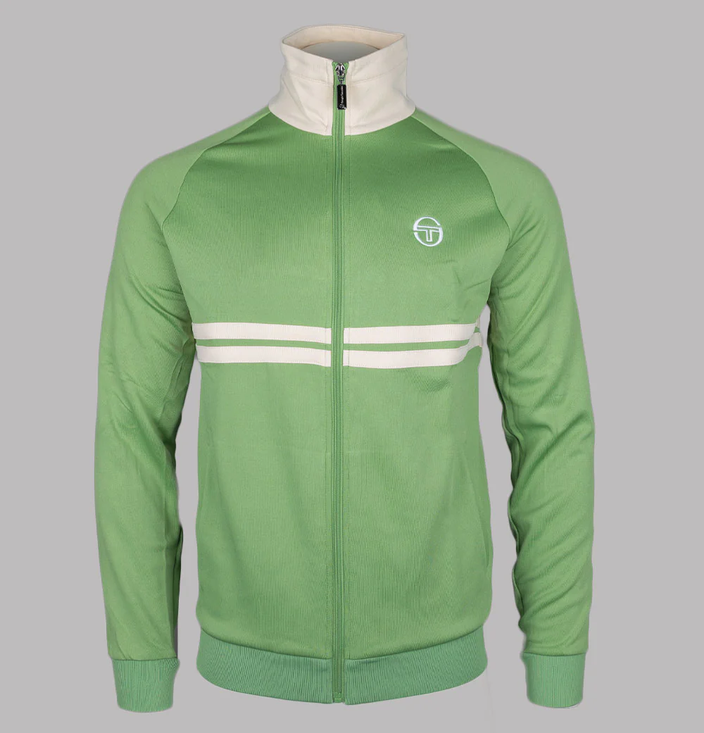 Sergio Tacchini Dallas Tracksuit Top Jade Green/Pearled Ivory