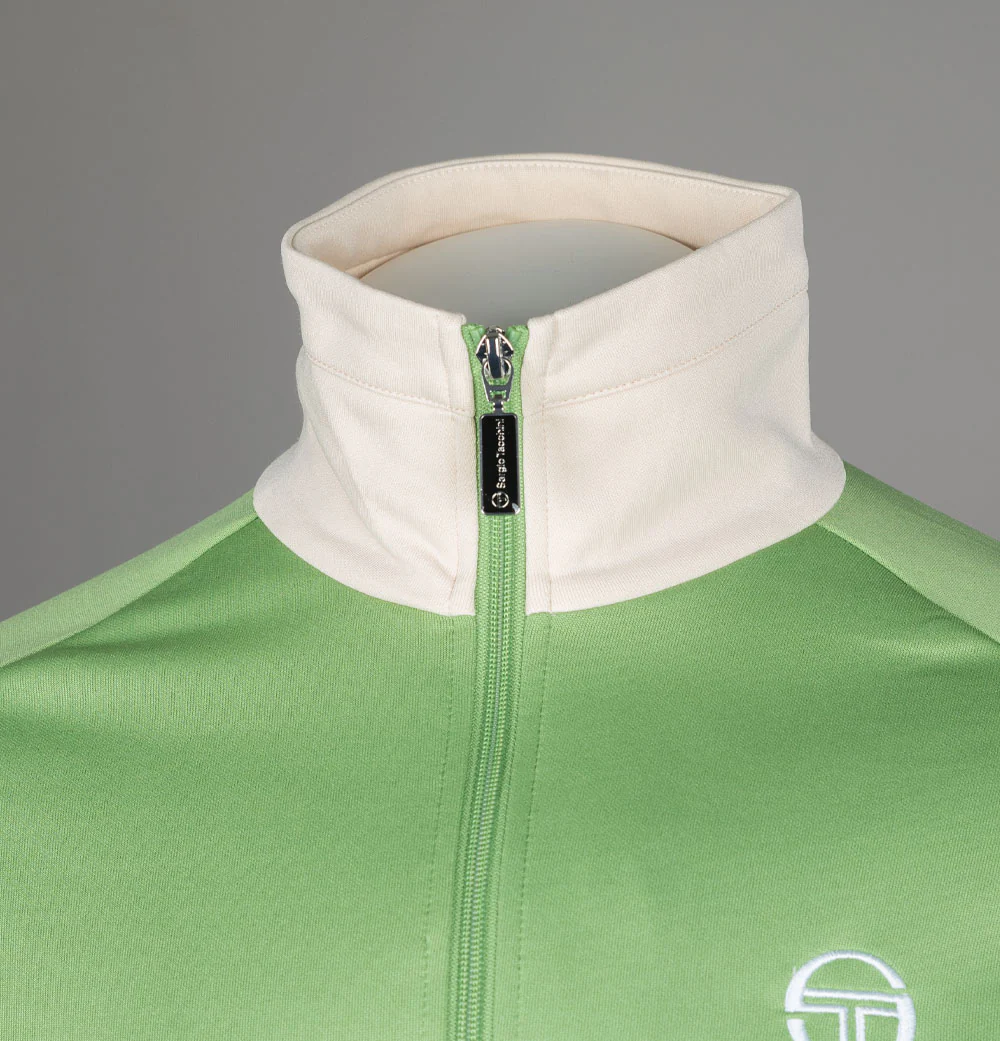 Sergio Tacchini Dallas Tracksuit Top Jade Green/Pearled Ivory - Image 3