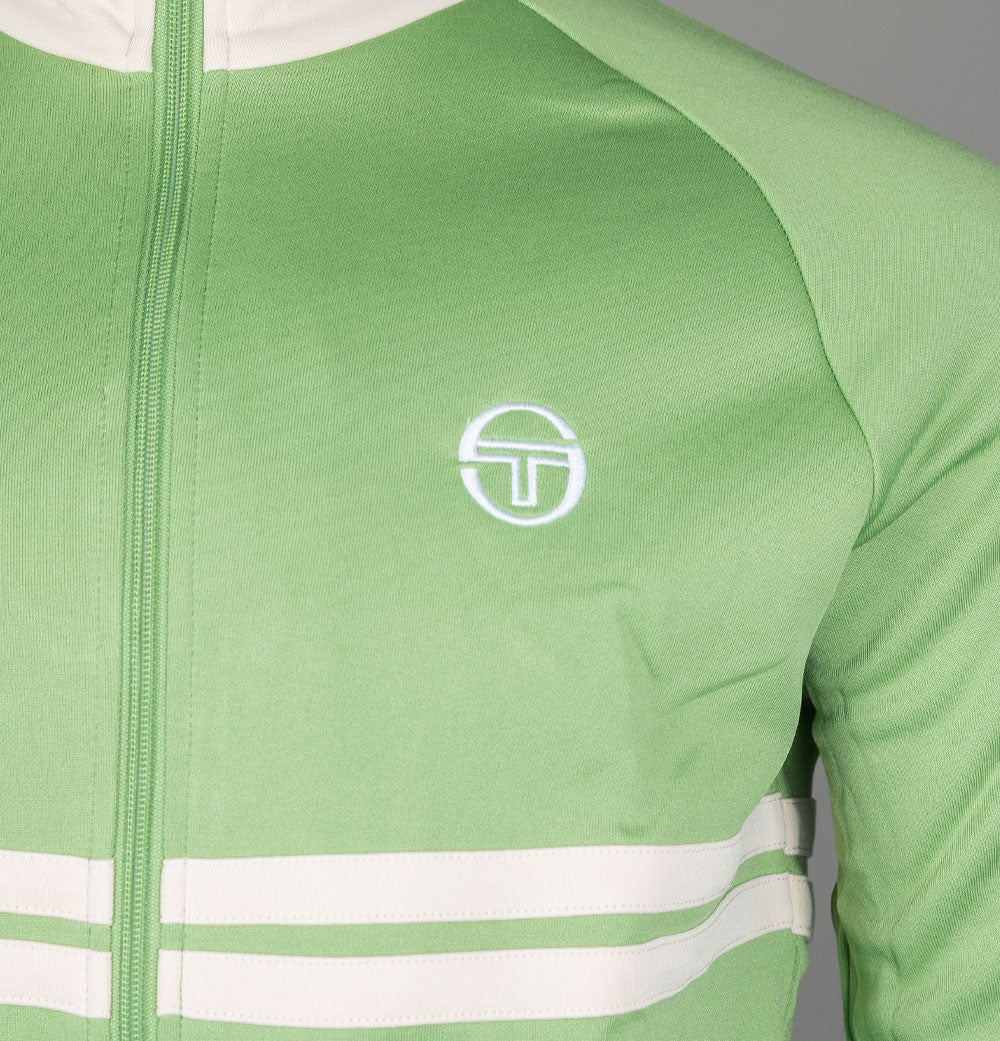 Sergio Tacchini Dallas Tracksuit Top Jade Green/Pearled Ivory - Image 4
