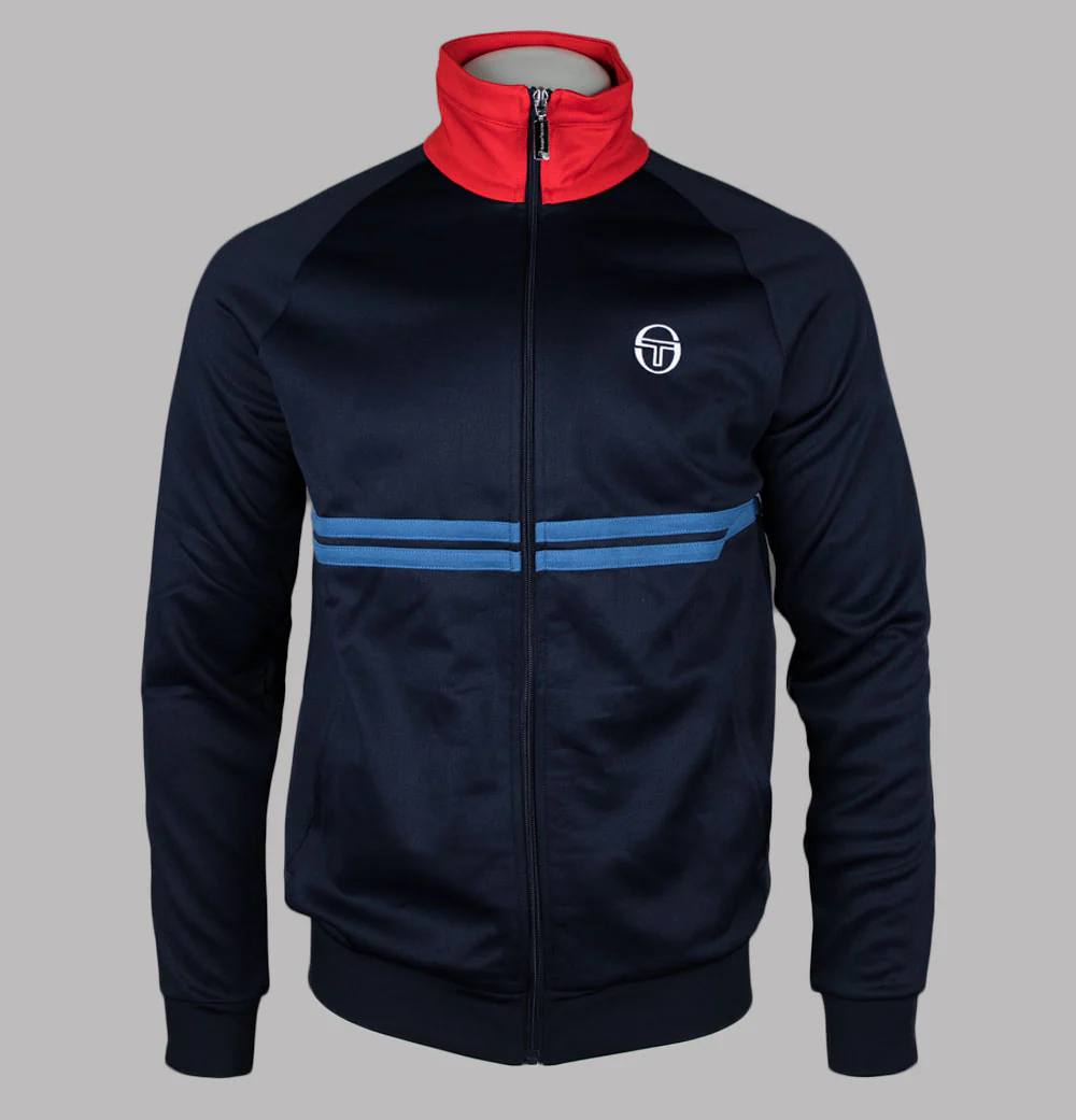 Sergio Tacchini Dallas Tracksuit Top Maritime Blue/Adrenaline Rush/Nautical Blue