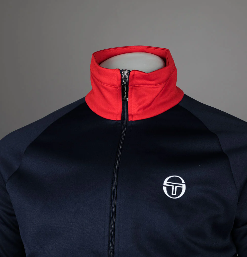 Sergio Tacchini Dallas Tracksuit Top Maritime Blue/Adrenaline Rush/Nautical Blue - Image 3