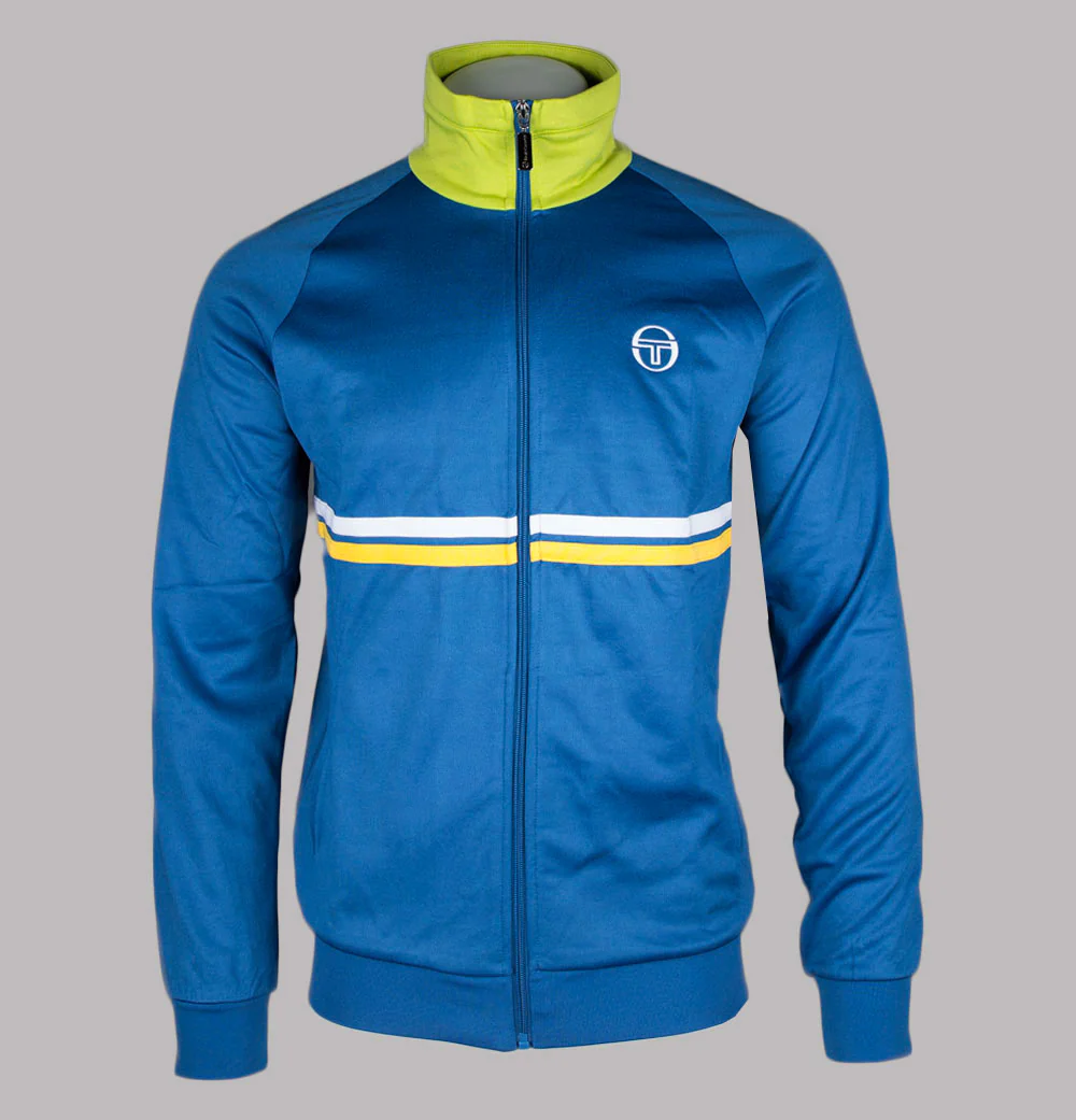 Sergio Tacchini Dallas Tracksuit Top Nautical Blue/Dark Citron/Daffodil