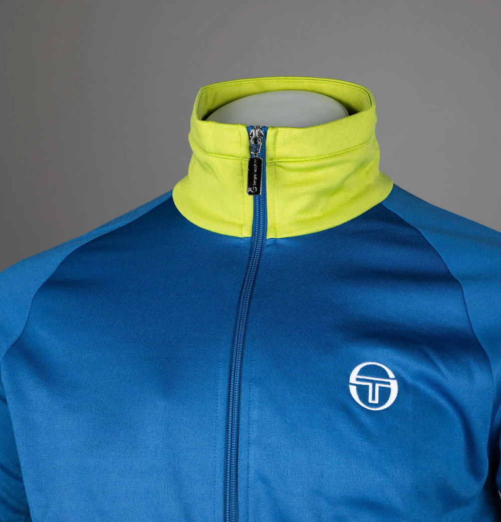 Sergio Tacchini Dallas Tracksuit Top Nautical Blue/Dark Citron/Daffodil - Image 4