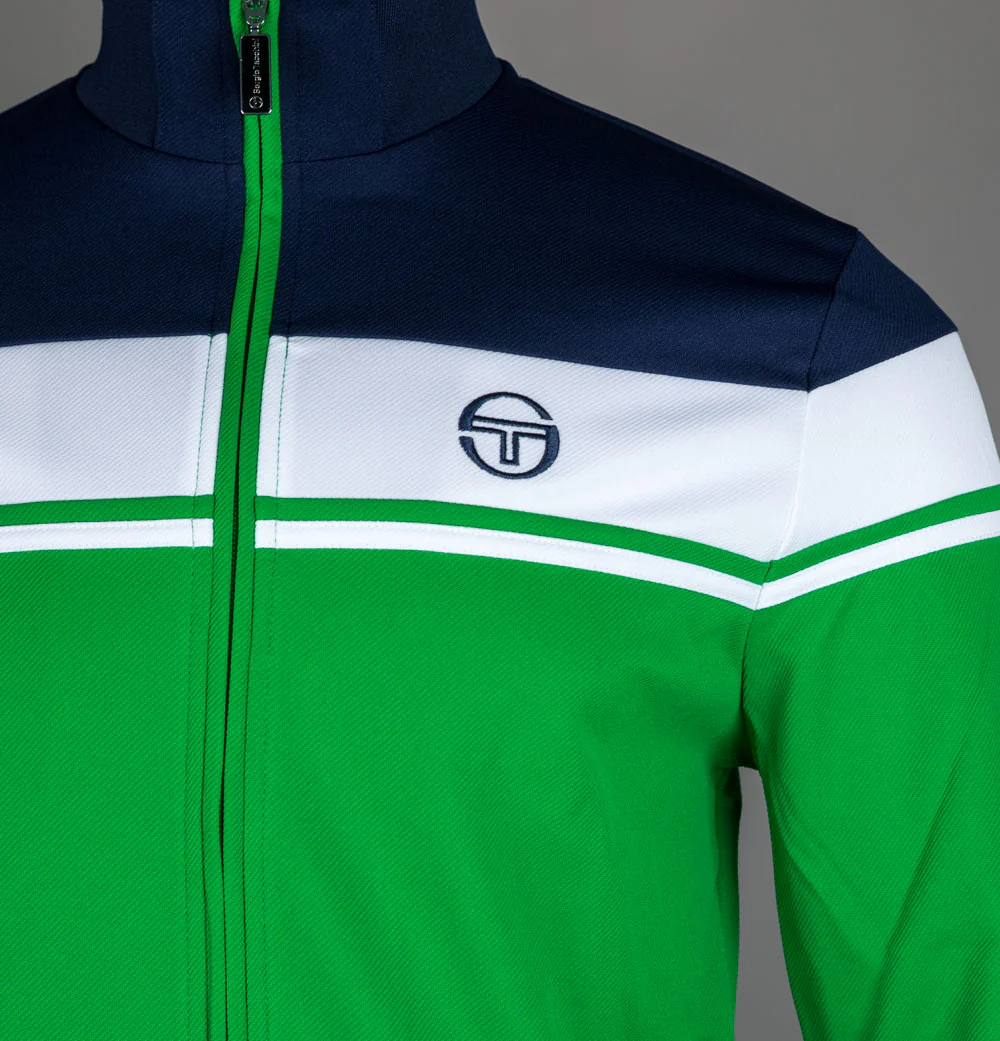 Sergio Tacchini Damarindo Tracksuit Top Maritime Blue/White/Fern Green - Image 3